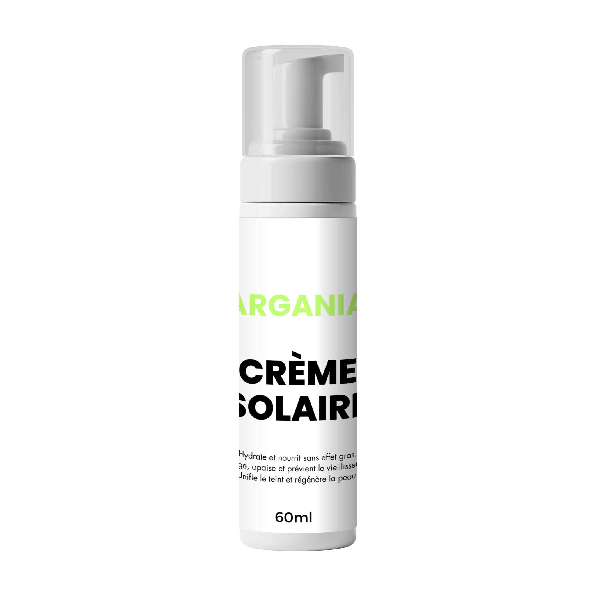 ARGANIA Crème Solaire SPF 50+ — Protection UVA/UVB naturelle Maroc — 60ml